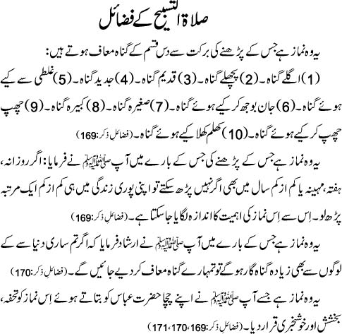 Salat-Ul-Tasbih Kay Fazail