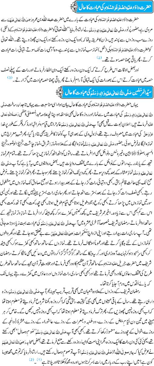 Hazrat Dawood(A.S) Aur Syed-Ul-Mursaleen(PBUH) Ki Ibadat Ka Hall