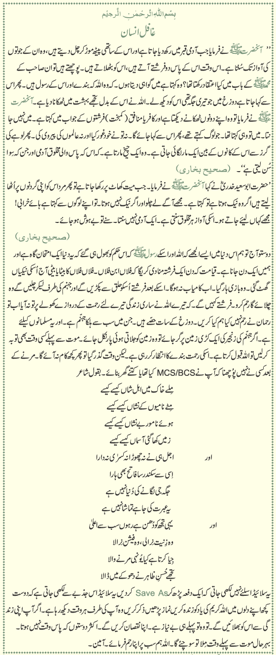 Ghafil Insan